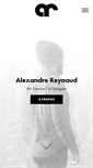 Mobile Screenshot of alexandre-reynaud.com