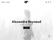 Tablet Screenshot of alexandre-reynaud.com